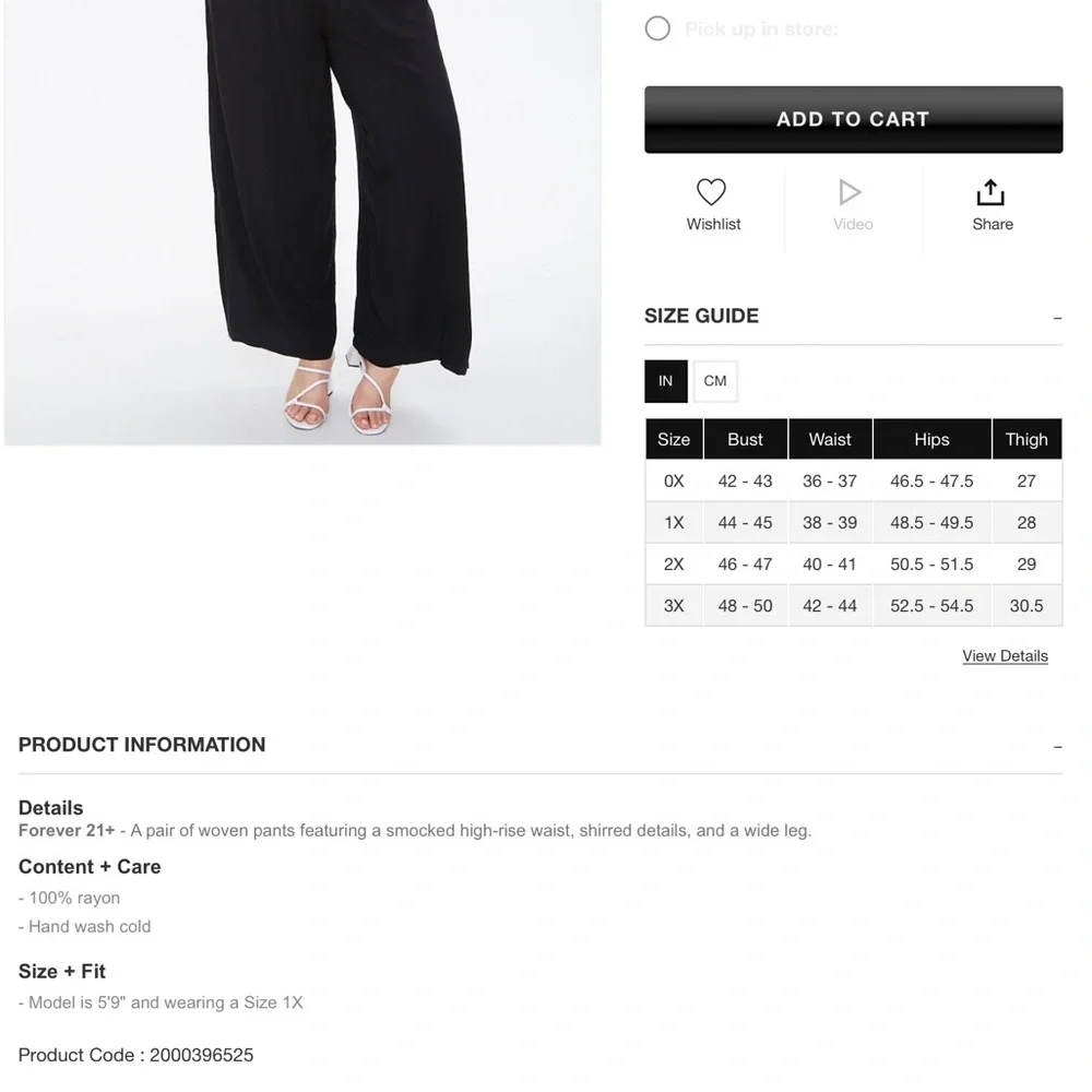 Black Women's Wide-Leg Pants - Picture 6 of 11